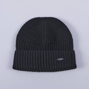 Micro Turn Up Beanie (Black)