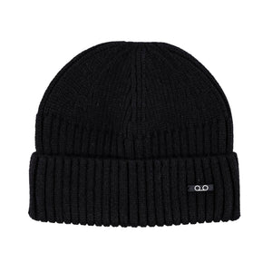 Micro Turn Up Beanie (Black)