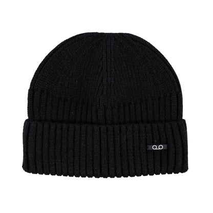 Micro Turn Up Beanie (Black)