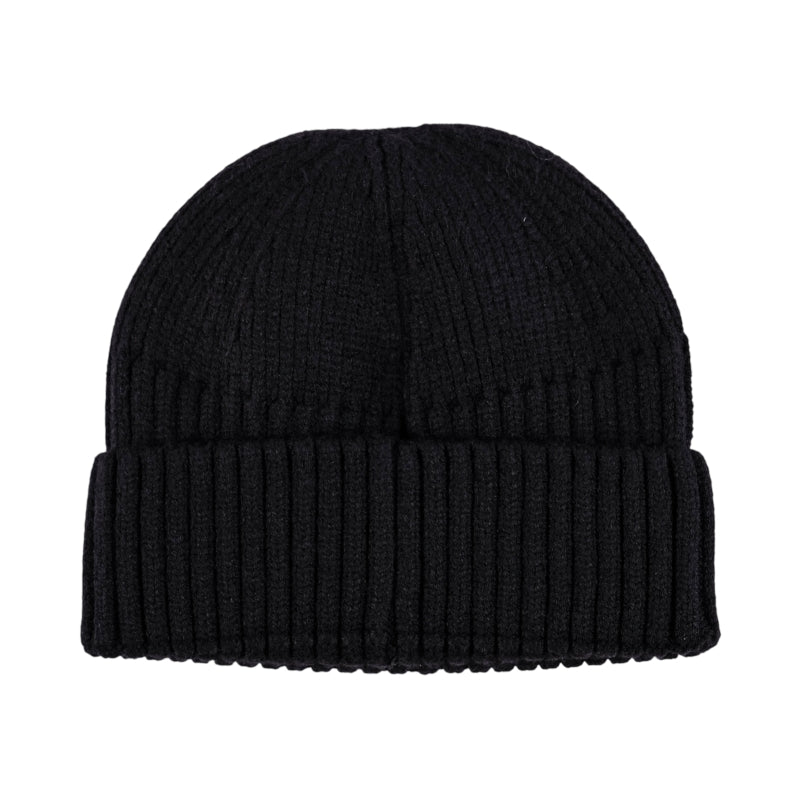 Micro Turn Up Beanie (Black)