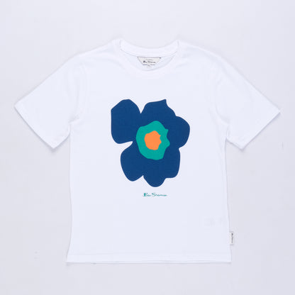 Kids Deconstructed Target T-Shirt (White)