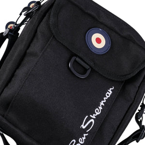 Cross Body Canvas Bag (Black)