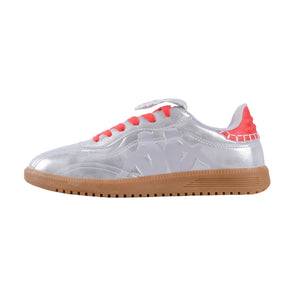 Jules 1 Ladies Sneakers (Silver/Coral)