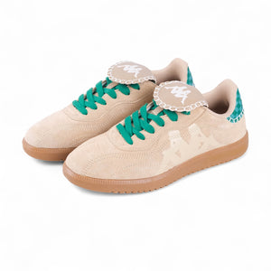 Jules 1 Ladies Sneakers (Oatmeal/Green)