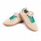 Jules 1 Ladies Sneakers (Oatmeal/Green)