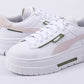 Mayze Crashed Sneakers (White/Green)