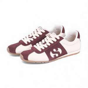 Vesta Ballerina Sneakers (Beige/Brown)