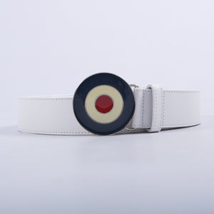 Target Buckle Belt (White)