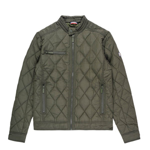 Quilted Bomber Jacket (Olive)