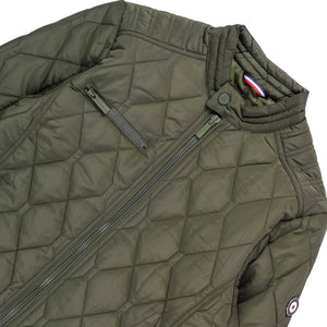 Quilted Bomber Jacket (Olive)