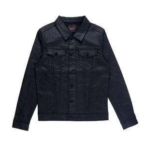 Wade Wax Coated Denim Jacket (Black)