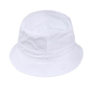 Classic Twill Bucket Hat (White)