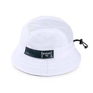 Racer Bucket Hat (White)