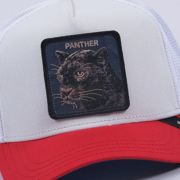 v2 Panther Trucker Hat (White/Stone)