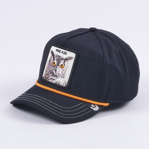Wise Owl Trucker Hat (Black)