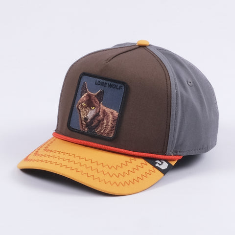 Lone Wolf Trucker Hat (Brown)