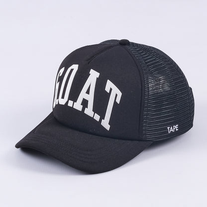 GOAT Puff Trucker Hat (Black)