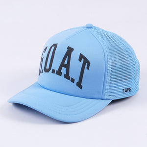 GOAT Puff Trucker Hat (Baby Blue)