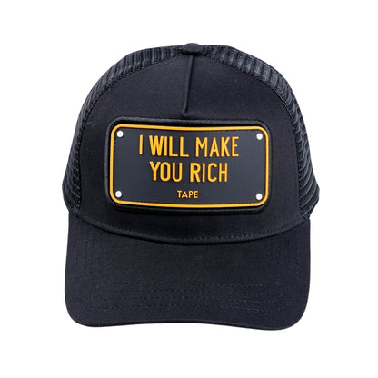 Rich Trucker Hat (Black)