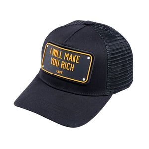 Rich Trucker Hat (Black)