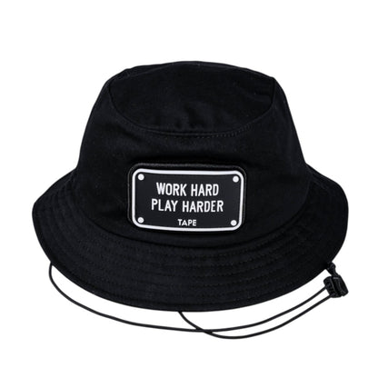 Work Play Bucket Hat (Black)