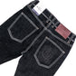 Saddle Slim Jeans (Black)