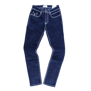 Saddle Slim Jeans (Dark Blue)