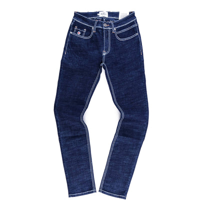 Saddle Slim Jeans (Dark Blue)