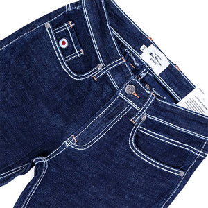 Saddle Slim Jeans (Dark Blue)