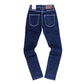 Saddle Slim Jeans (Dark Blue)