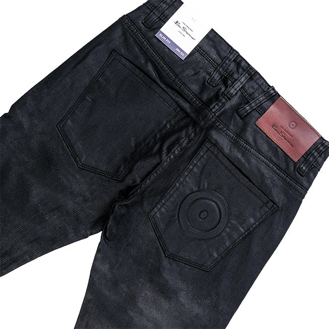 Wax Coated Jeans (Black)