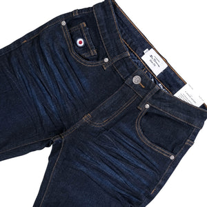 Garment Coated Slim Jeans (Dark Indigo)
