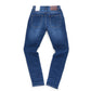 Abrasion Skinny Jeans (Blue)