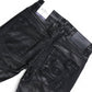 Wax Coated Sheen Slim Fit Jeans (Black)