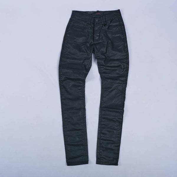 Zaid Skinny Fit Wax Jeans (Black)