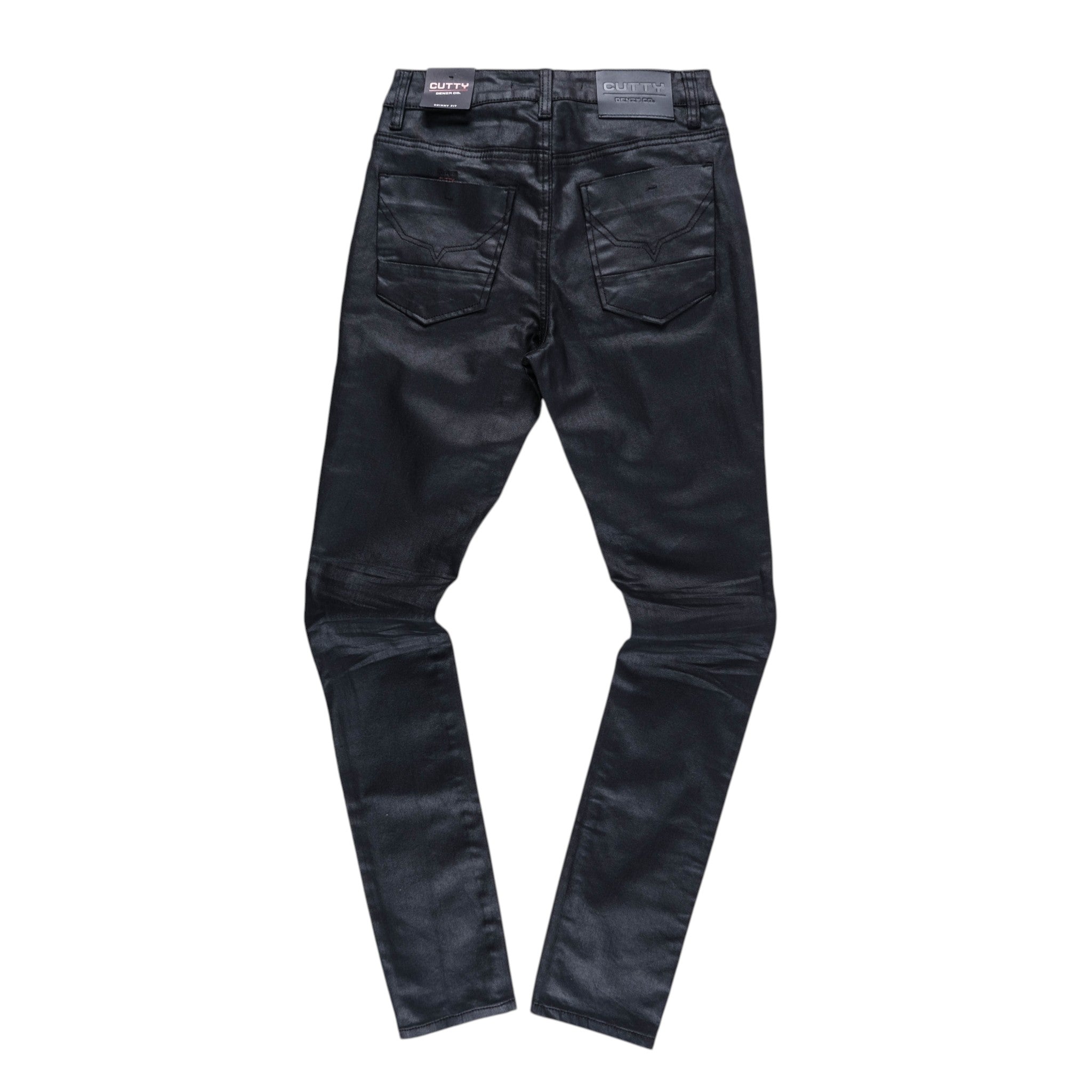 Thor Wax Skinny Jeans (Black)