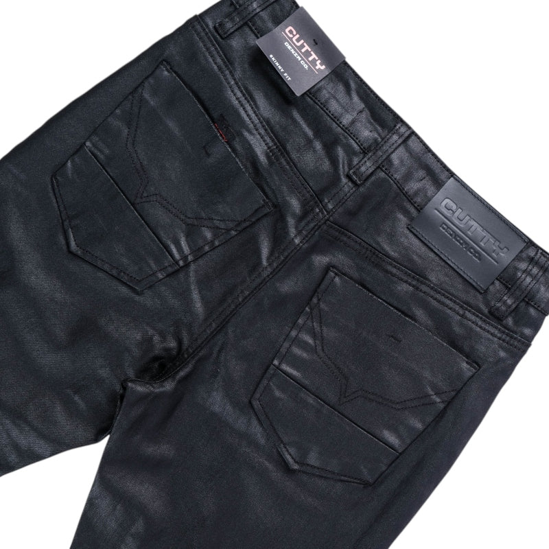 Thor Wax Skinny Jeans (Black)
