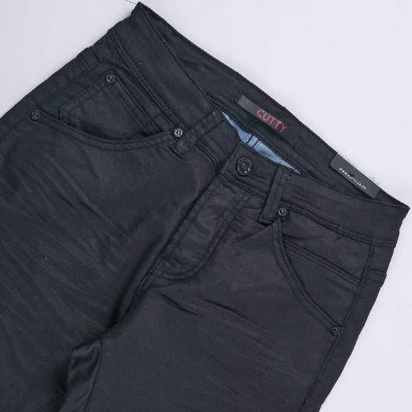 Root Skinny Wax Jeans (Black)
