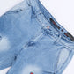 Hoge Slim Cargo Jeans (Blue)