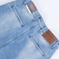 Hoge Slim Cargo Jeans (Blue)