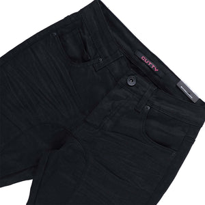 Riply Wax Coated Skinny Jeans (Black)