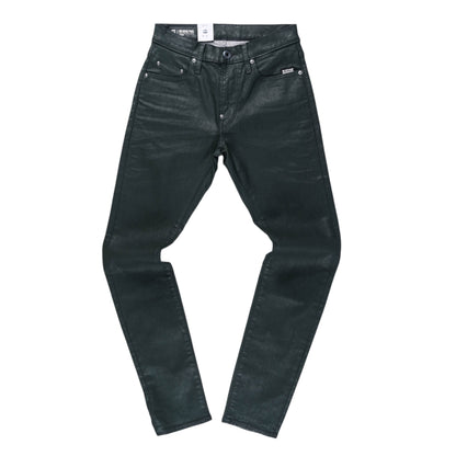 Revend FWD Skinny Wax Coated Jeans (Dark Green)