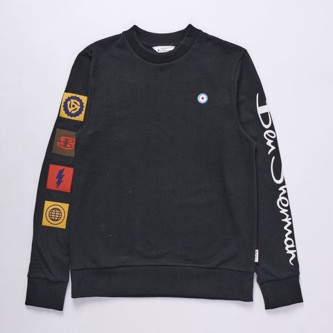 Frequency EMB Crew Sweater (Black)