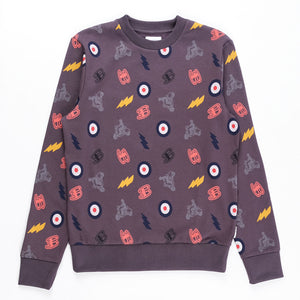 AOP Sweater (Charcoal)