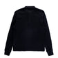 Henley Waffle Sweater (Black)