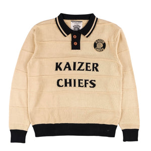 Kaizer Chiefs LS Knitted Golfer Jersey (Butter)