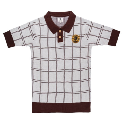 Kaizer Chiefs SS Check Knitted Golfer Jersey (Ivor