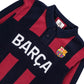 Barcelona Stripe 2 Button Polo Sweater (Navy)