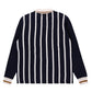 Real Madrid Stripe LS Knit Jersey (Navy)