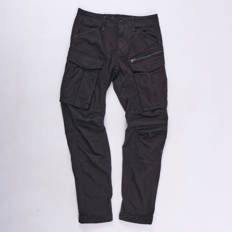 Rovic Zip 3D Regular Tapered Cargo Pants (Black)